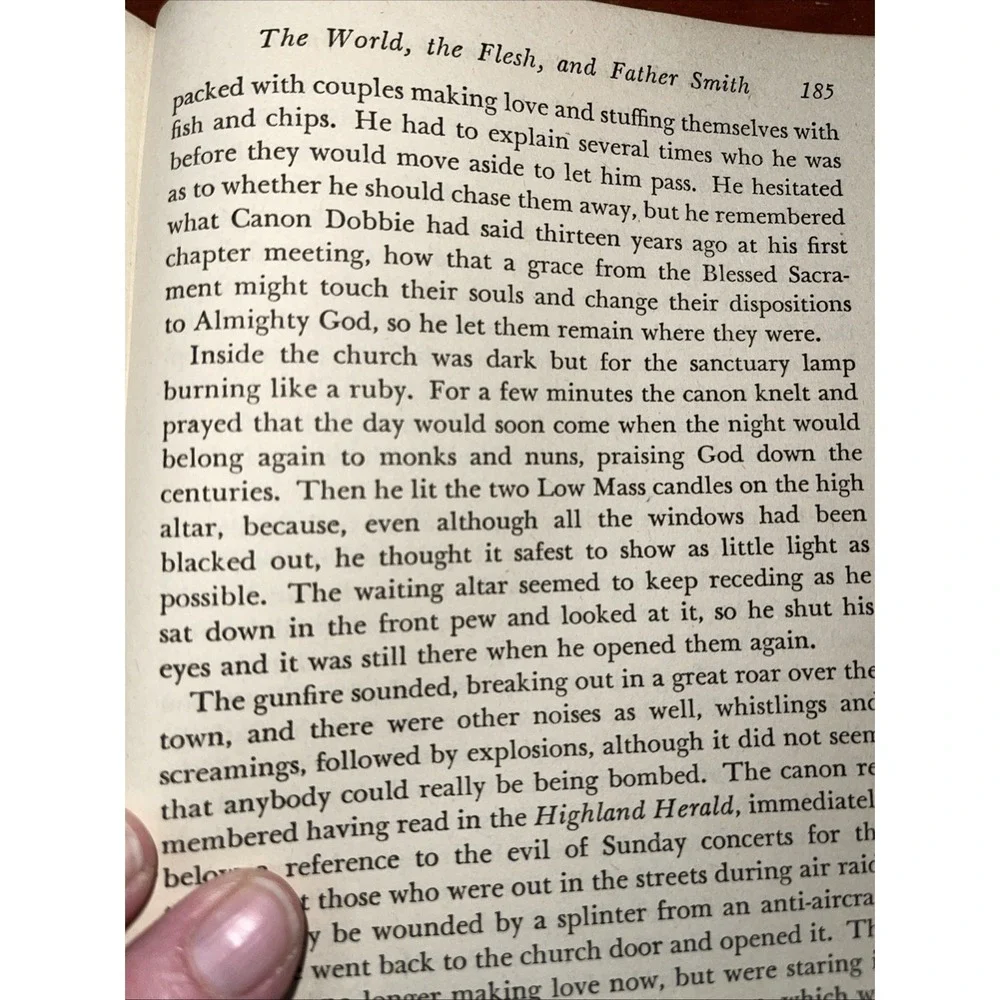 THE WORLD, THE FLESH, AND FATHER SMITH BY BRUCE MARSHALL BOOK‎ Vintage HC 1945